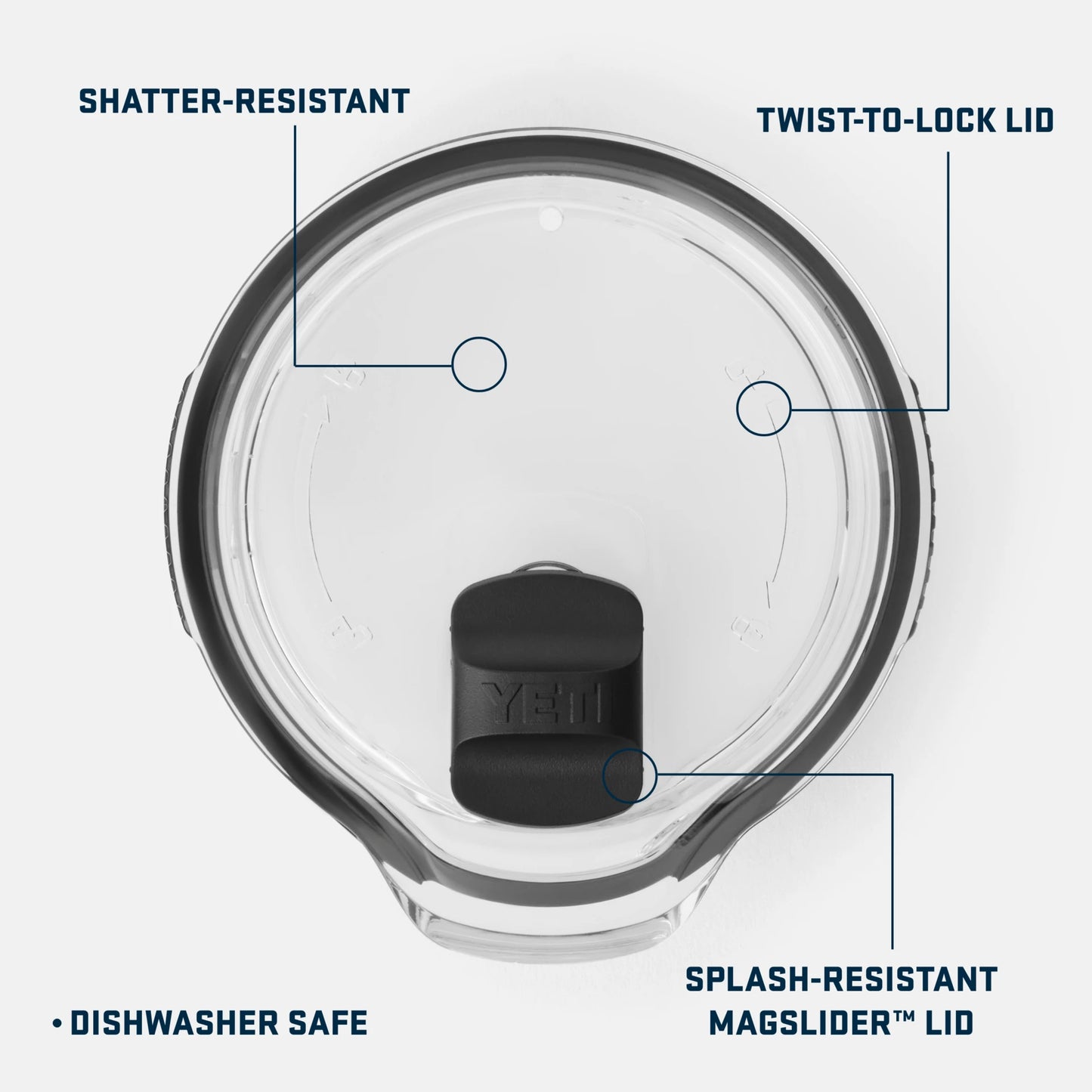 64 oz Twist-To-Lock MagSlider™ Pitcher Lid - US 6063