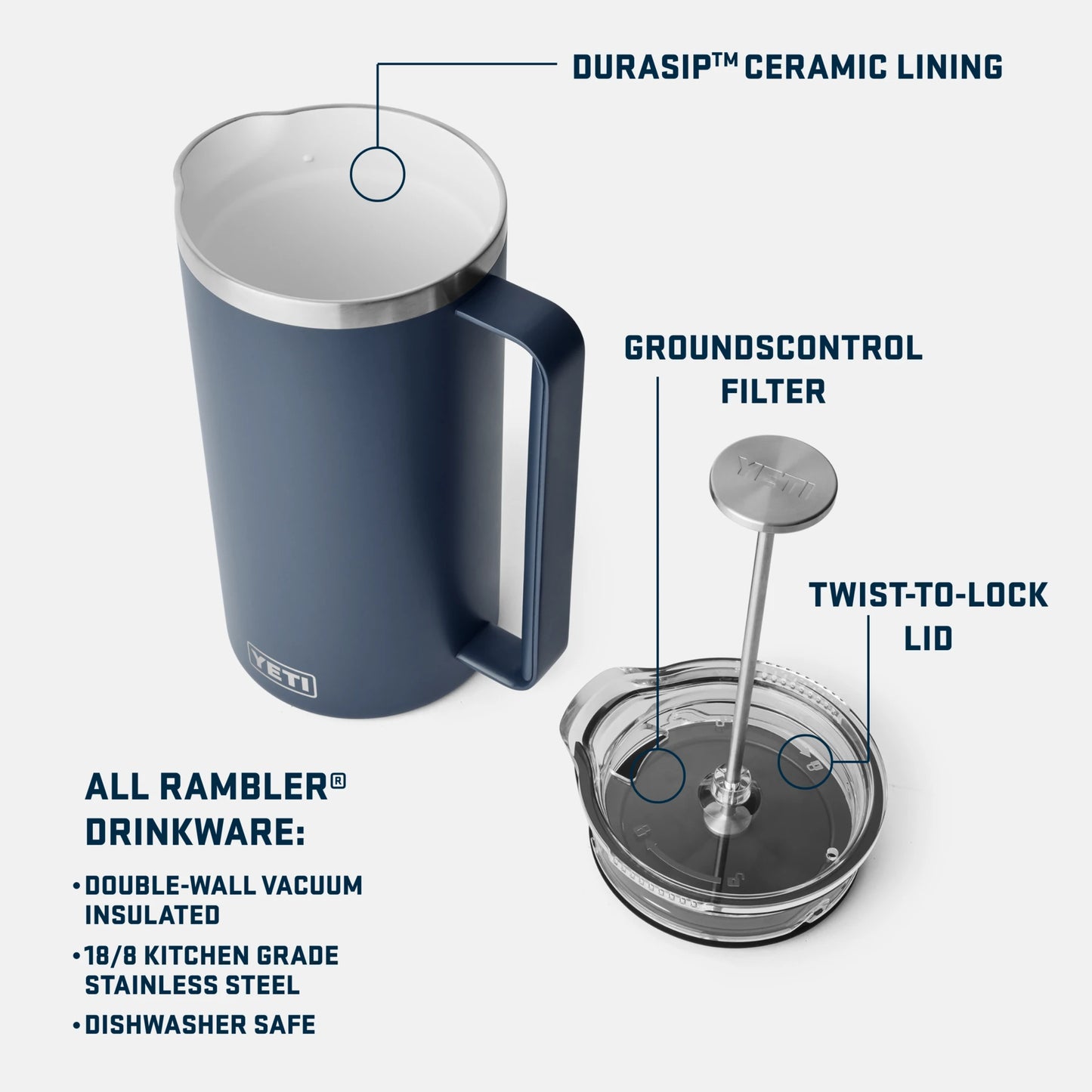 64 oz French Press - US 7417