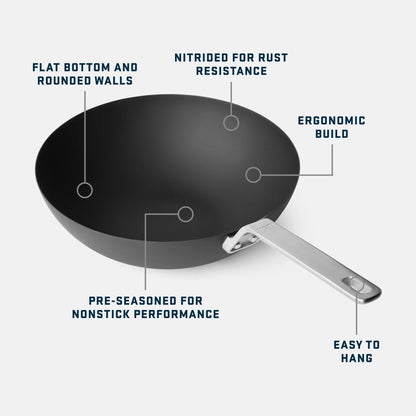 Carbon Steel Wok - US 8301