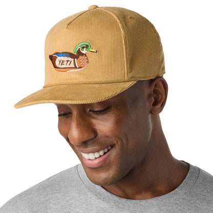 Corduroy Flat Brim Rope Hat - US 4448